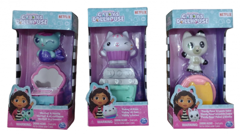 LA CASA DE GABBY FIGURA CON ACCESORIOS EN CAJA - 3 MODELOS