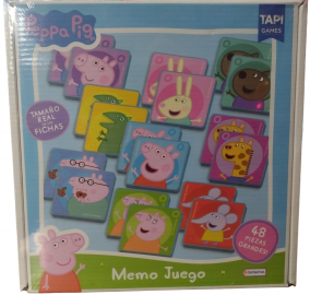 MEMO JUEGO PIEZAS GRANDES PEPPA PIG