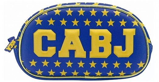 CARTUCHERA CANOPLA OVAL 3D 1 CIERRE BOCA JR