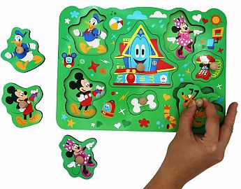 ENCASTRE MADERA MICKEY  7 PIEZAS
