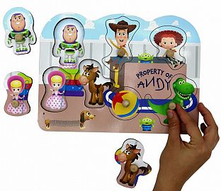 ENCASTRE MADERA TOY STORY  7 PIEZAS