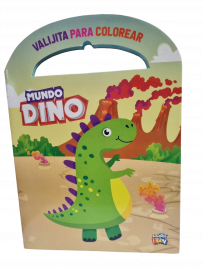 LIBRO VALIJITA PARA COLOREAR MUNDO DINO
