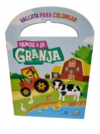 LIBRO VALIJITA COLOREAR VAMOS A LA GRANJA