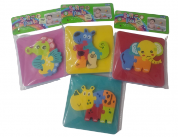 PUZZLE 3D ANIMAL SURTIDOS GOMA EVA EN BOLSA