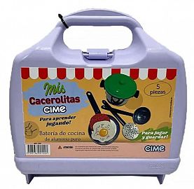 JUEGO DE COCINA 5 PIEZAS  EN VALIJA