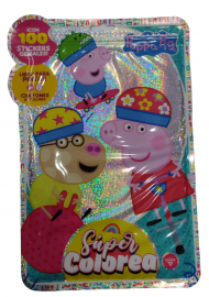 SUPER COLOREO SOBRE GRANDE PEPPA PIG