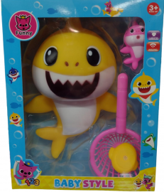BABY STYLE SHARK GRANDE AMARILLO CON LUZ Y SONIDO