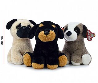 PERRO DE RAZA 28CM 3 MODELOS