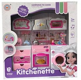 COCINA CON LAVARROPAS Y ACCESORIOS EN CAJA