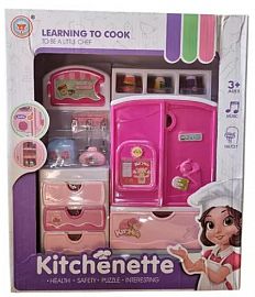 COCINA CON HELADERA Y ACCESORIOS EN CAJA