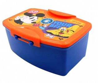 LUNCH BOX CON CUBIERTOS MICKEY