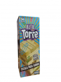 TORRE MADERA 36 PIEZAS CHICAS YENGA EN CAJA - LLEVANDO 6 UNIDADES O MAS 8% DE DESCUENTO