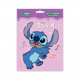 LIBRO PINTA Y PEGA CON STICKERS STITCH
