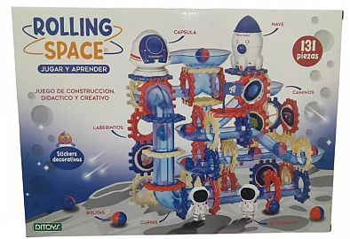 ROLLING SPACE JUEGO DE CONSTRUCCION 131 PIEZAS