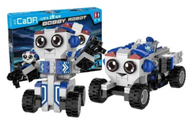 BLOQUES CADFI BOBBY ROBOT 2EN1 195 PIEZAS