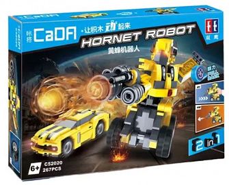 BLOQUES CADFI HORNET ROBOT 2EN1 267 PIEZAS