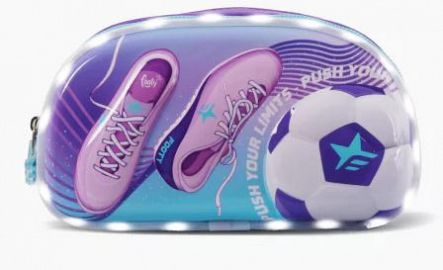 CANOPLA 2 CIERRES CON LUZ GIRLS SOCCER - 2 COLORES