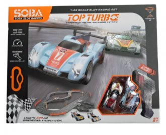 PISTA DE AUTOS SOBA USB CON LUCES 3MTS BRIDGE RACE