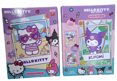 PUZZLE 70 PIEZAS HELLO KITTY