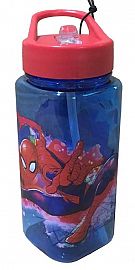 BOTELLA 500ML SPIDERMAN CUADRADA
