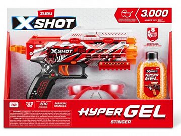 PISTOLA X-SHOT HYPER GEL STINGER 3000 MUNICIONES