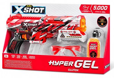 PISTOLA X-SHOT HYPER GEL CLUTCH 5000 MUNICIONES