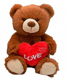 OSO CON CORAZON CUPIDO 36CM