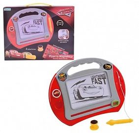 PIZARRA MAGICA CARS CON STICKETS Y SELLO