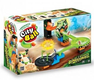 LABERINTO DE BOLITAS CITY BALL 20 PIEZAS DINO